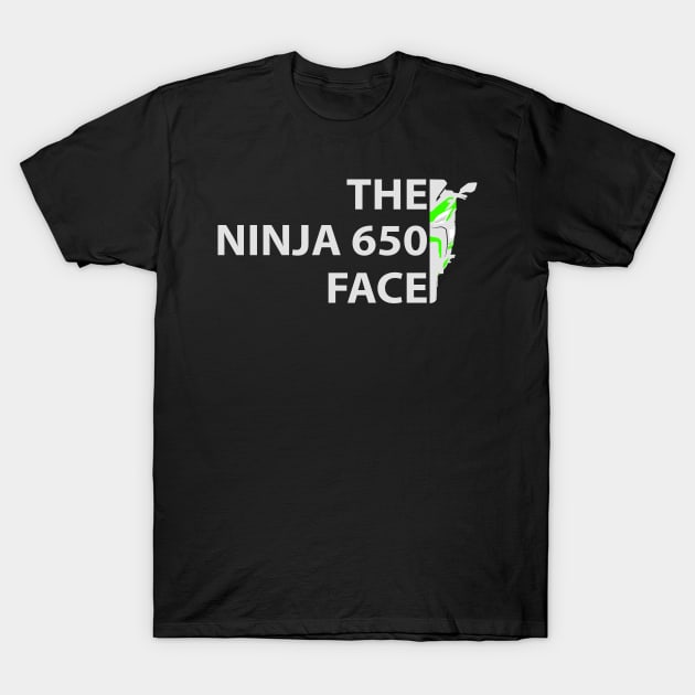 The Biker Face Ninja 650 T-Shirt by TwoLinerDesign